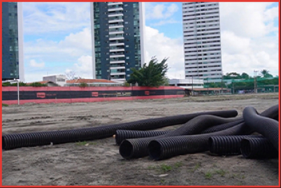 Campo em obras