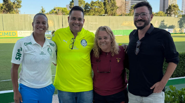 Futebol feminino: Sport faz visita institucional ao Palmeiras