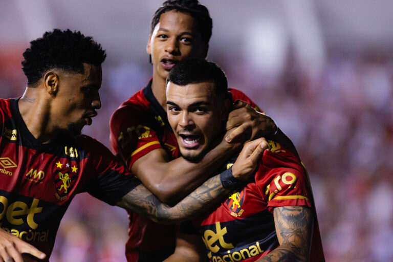 Leão da Base, o atleta Augusto Pucci marcou um dos gols do Sport na final do Pernambucano. | Foto: Paulo Paiva/SCR