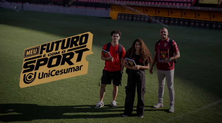UniCesumar amplia patrocínio com o Sport e, juntos, lançam “Meu Futuro é com o Sport”, iniciativa que destinará R$ 2 milhões em crédito estudantil para sócios
